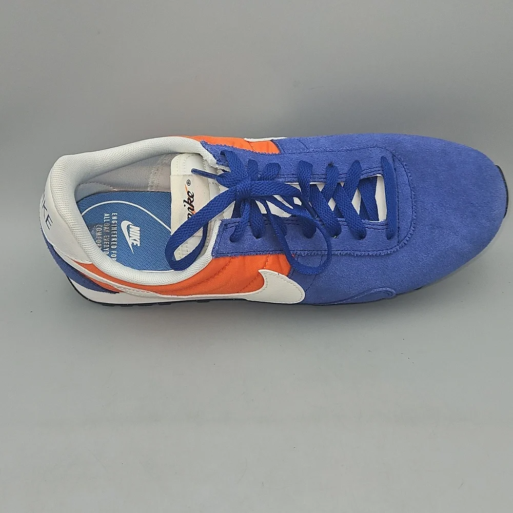 Nike Pre Montreal Men's Blue and Orange Sneakers Size 9.5